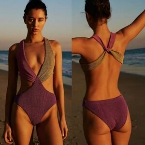 New!Agua Bendita Malibu Vin One Piece Swimsuit